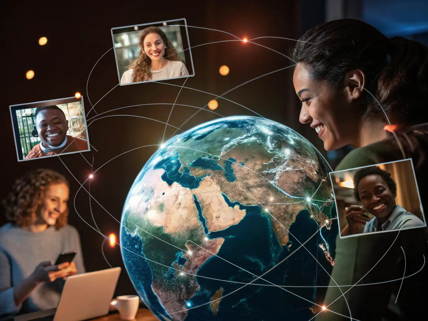 An image depicting a global network, symbolizing international cooperation and policy alignment.